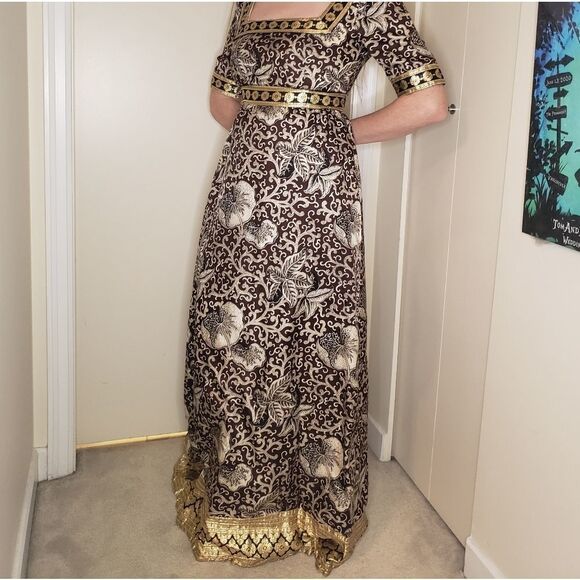 Vintage 60s Jean Varon brocade maxi dress - Picture 14 of 16